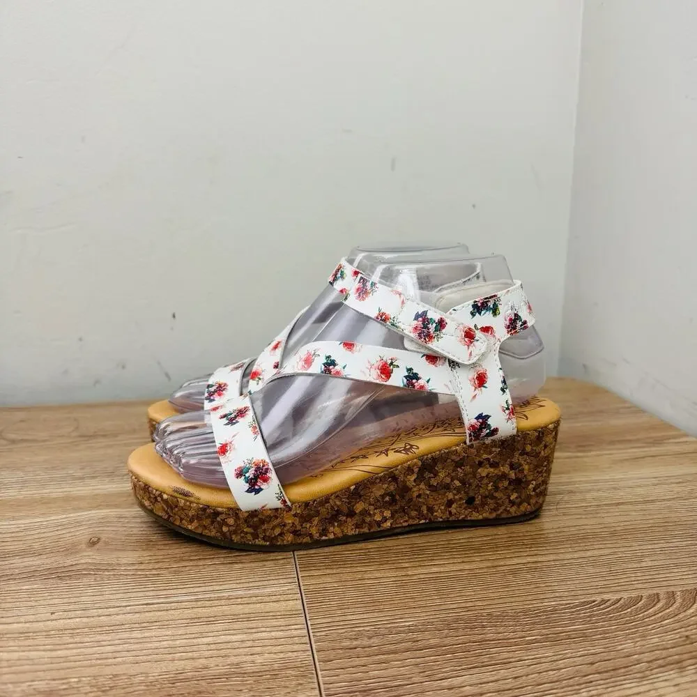 Blowfish Malibu Kids' Loverli-K Floral wedge sandals Size 4